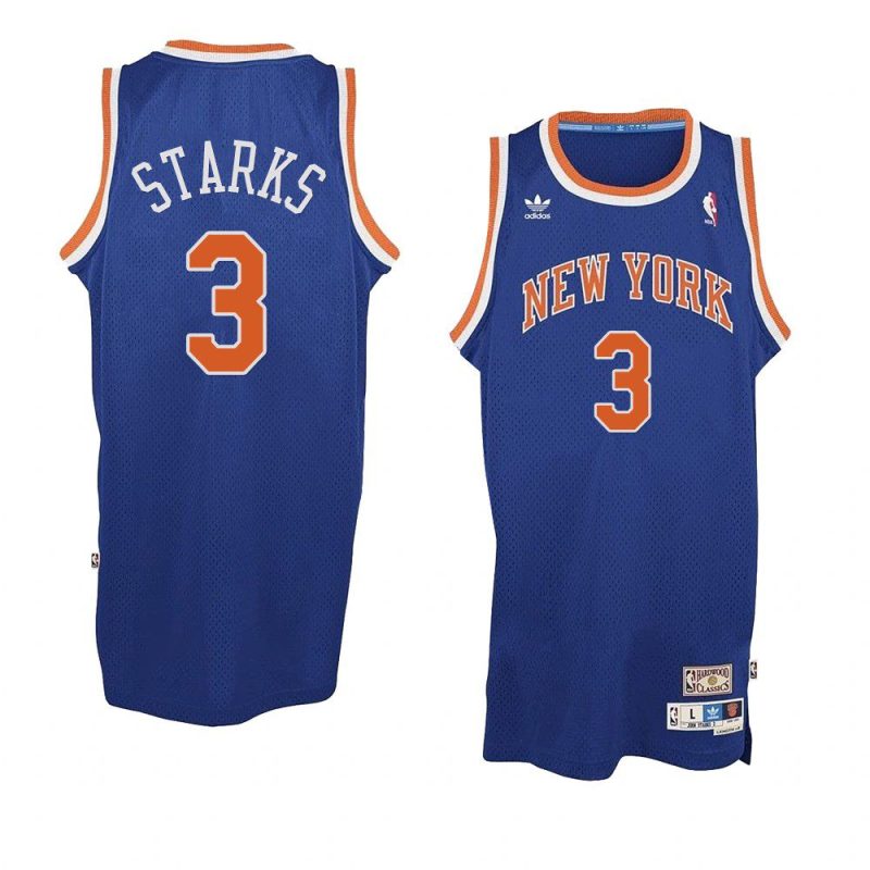 john starks jersey hardwood classics royal blue throwback men's